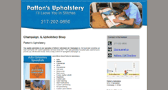 Desktop Screenshot of pattonsautoupholstery.com